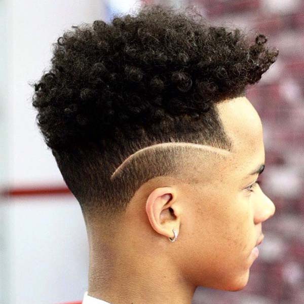 Afro Temple Taper Haircut