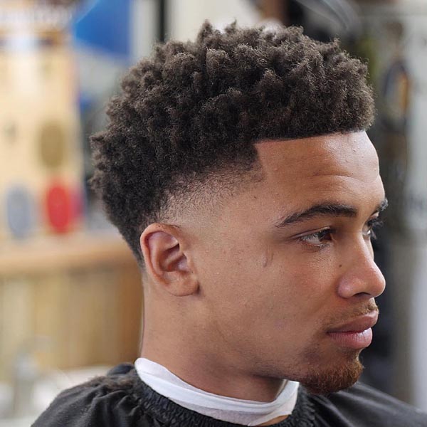 Black Men Taper Fade Haircuts Afro