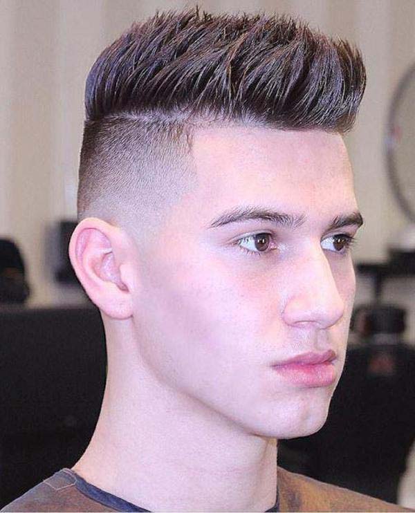High Taper Haircut With High Spiky