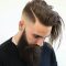 Long Comb Over Taper With Beard
