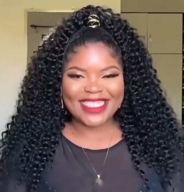 Long Curly Hairstyles For Black Women With Round Face