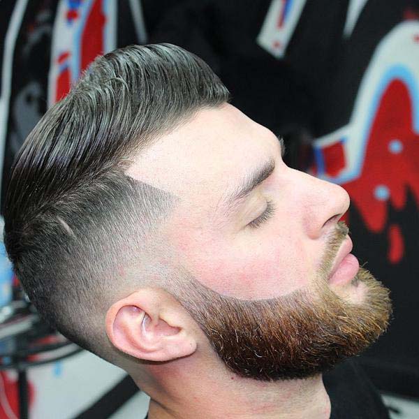 Pompadour Haircut With Beard 2020