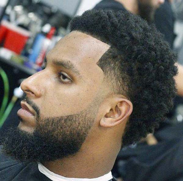 Taper Fade Haircut Black Hair for Men
