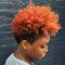 Tapered Haircuts On Natural Hair With Rainbow Hairdo