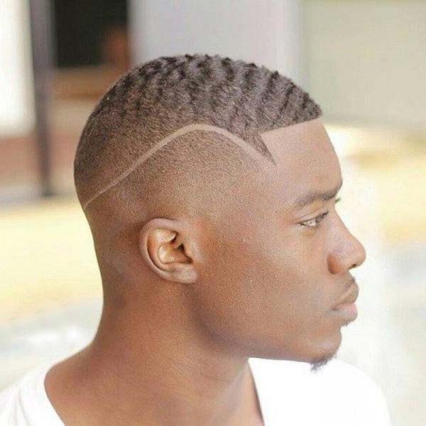 360 Waves Taper Haircut with Line