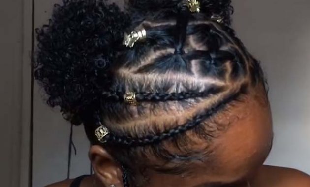 Black Hairstyles for Natural Curly Hair with Braids