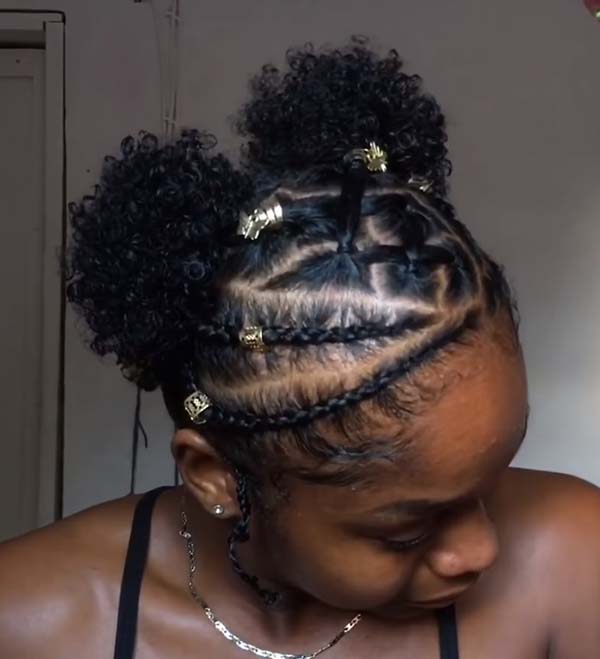 Black Hairstyles For Natural Curly Hair With Braids