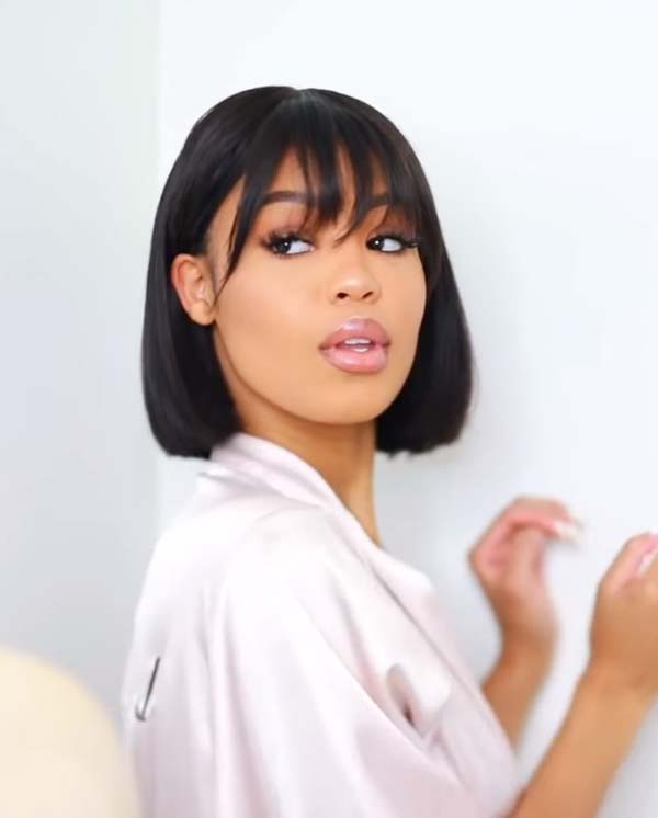 Bob Hairstyles For Black Women With Bangs 2020