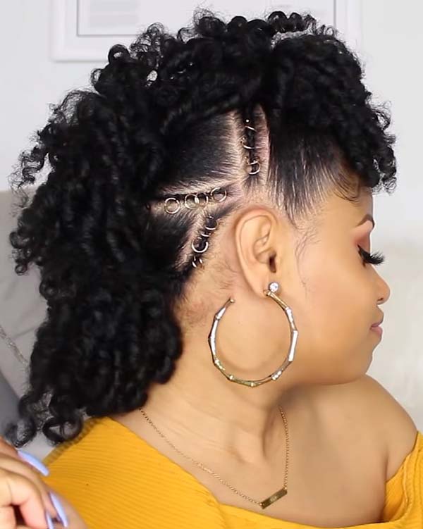 Braided Mohawk Hairstyles For African American Curly Hair