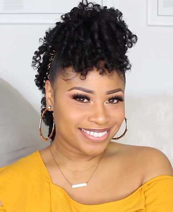 Braided Mohawk Hairstyles For African American Hair With Curls