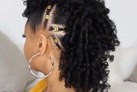 Braided mohawk hairstyles for African American and Black Hair