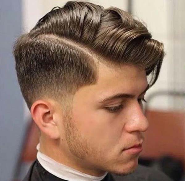 Classic Comb Over Taper Haircut