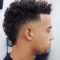 Curly Taper Fade Mohawk Haircut