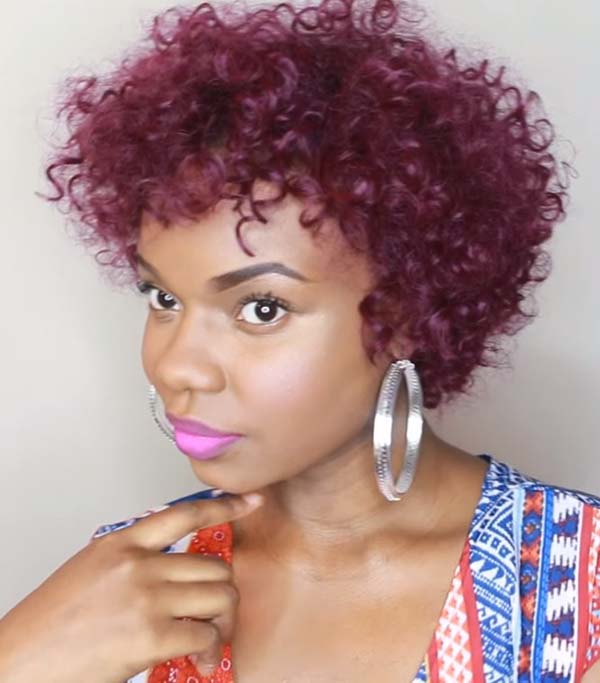 Cute Short Curly Weave Hairstyles for African American Women
