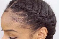Easy French braid hairstyles for African American Hair