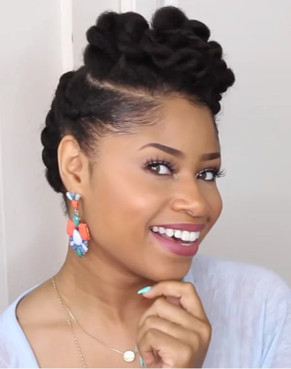 Easy Natural Updo Hairstyles For Black Women