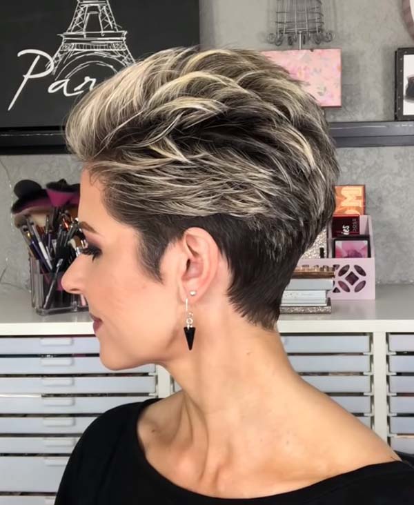 Easy Short Hairstyles For Older Women With Undercut
