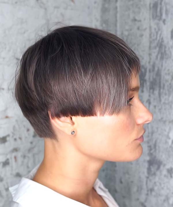Easy Super Short Hairstyles For Women With Bangs