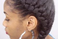 French braid hairstyles for African American Curly Hair