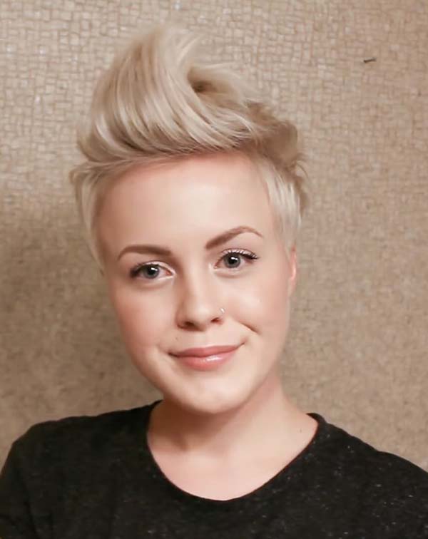 Funky Short Shaved Hairstyles