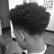 Low Afro Taper Fade Haircut