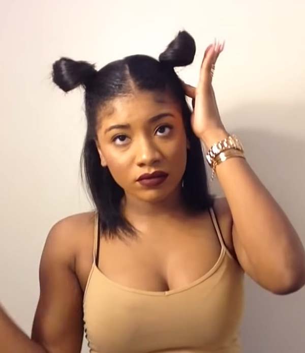 Medium Hairstyles For Black Women With Bun