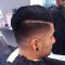 Mid Fade Haircut With Side Part