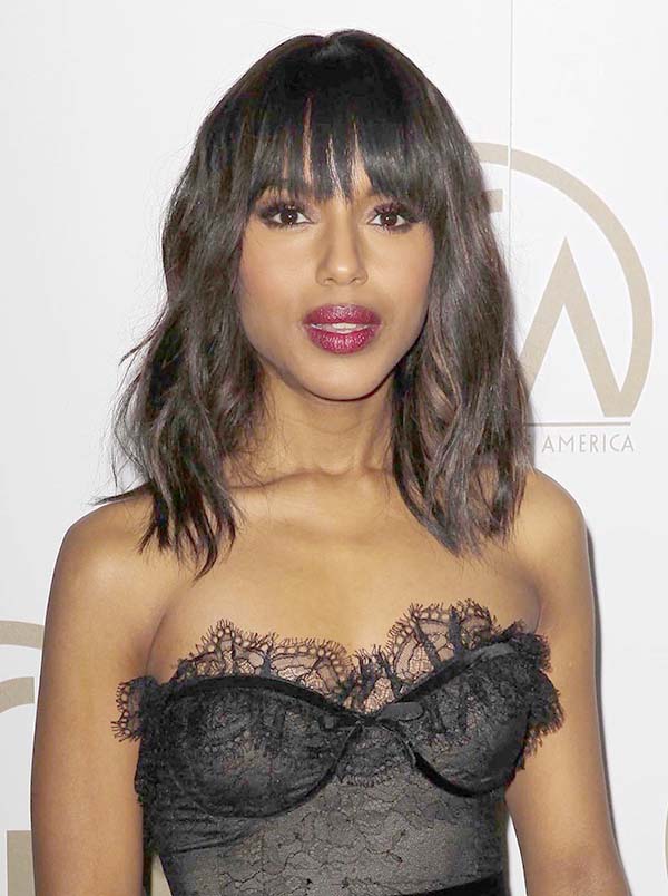 Modern Shoulder Length Hairstyles For Black Women With Bangs
