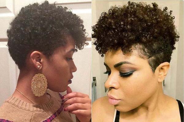 Natural Tapered Haircut for Women