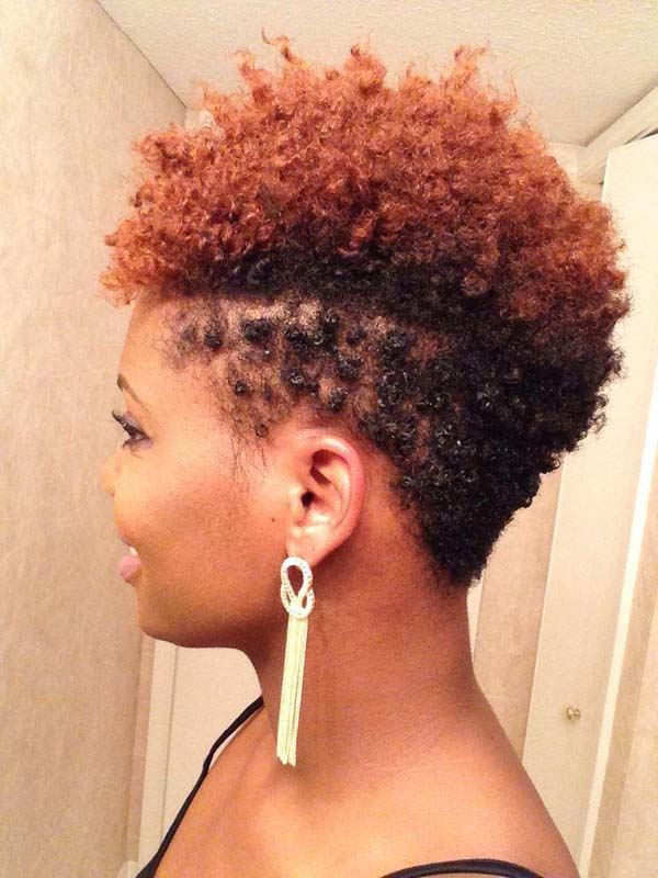 Rainbow Tapered Haircut for Women