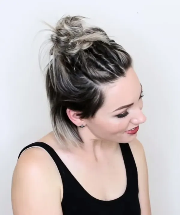 Short Bob Hairstyles With Layers And Bun