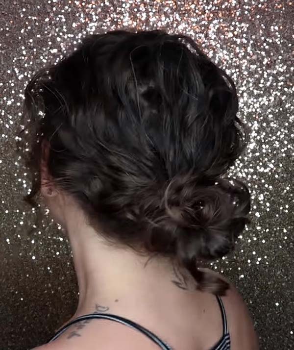 Short Curly Hairstyles For Women Over 50 With Bun