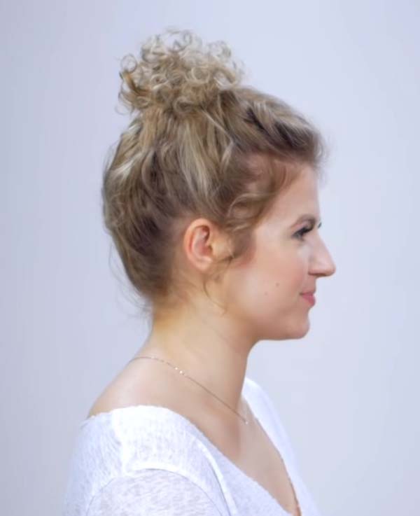 Short Curly Wedding Hairstyles With Updos