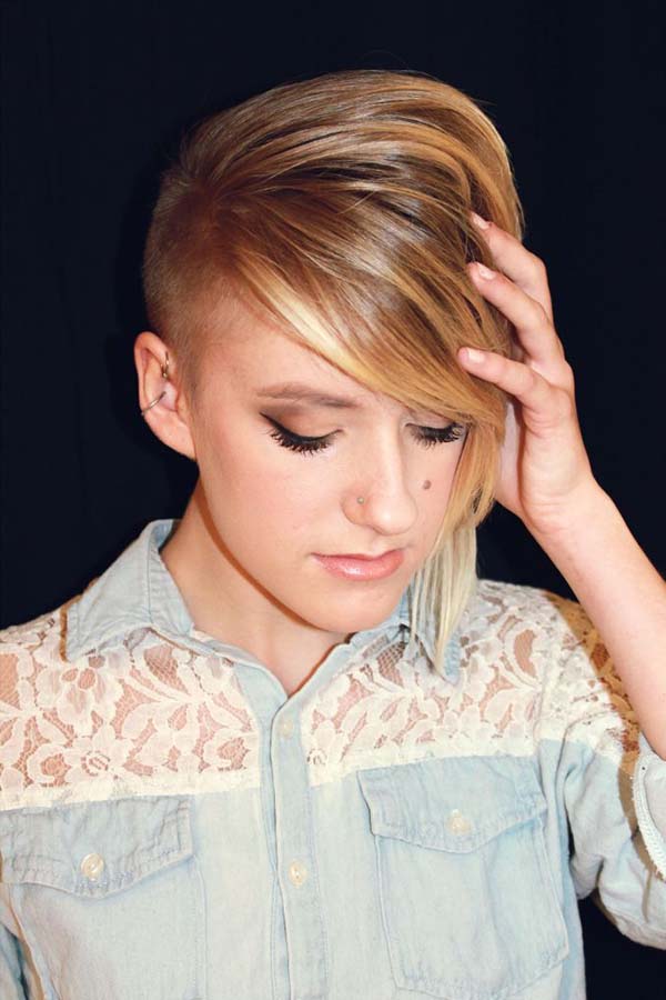 Short Funky Hairstyles With Bangs Sidecut