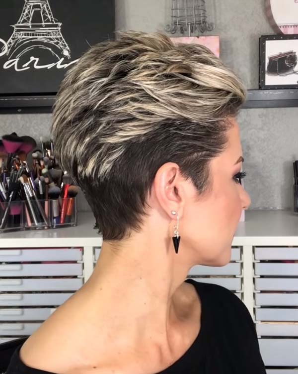 Short Hairstyles For Older Women With Undercut