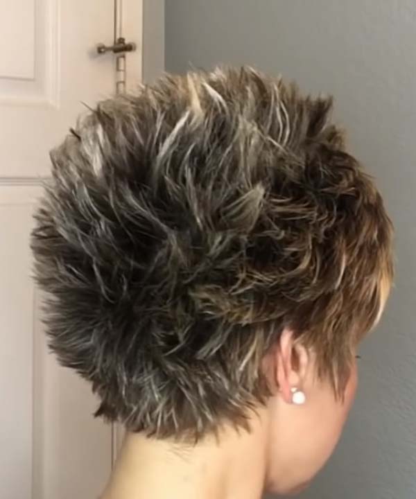 Short Spiky Hairstyles Back View