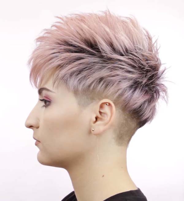 Short Spiky Hairstyles For Women Undercut