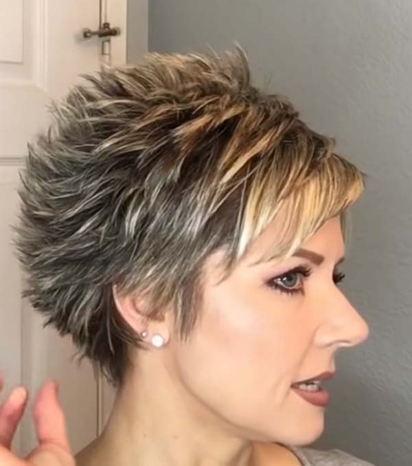 Short Spiky Hairstyles for Women over 50