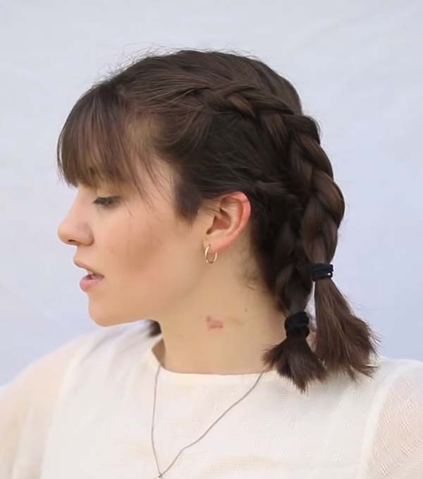 Short Summer Hairstyles With Bangs And Braids