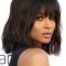 Shoulder Length Bob Hairstyles For Black Women With Bangs