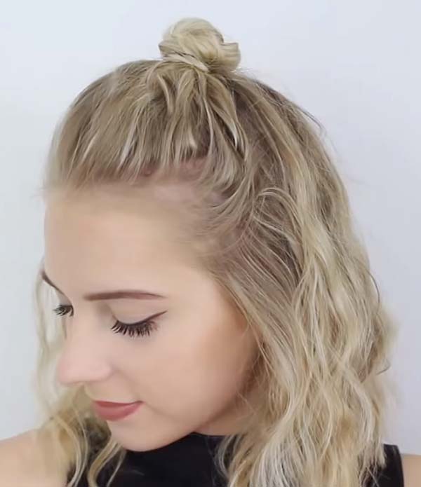 Shoulder Length Hairstyles For Women With Bun
