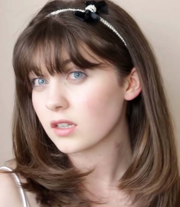 Shoulder Length Hairstyles With Bangs With Headbands