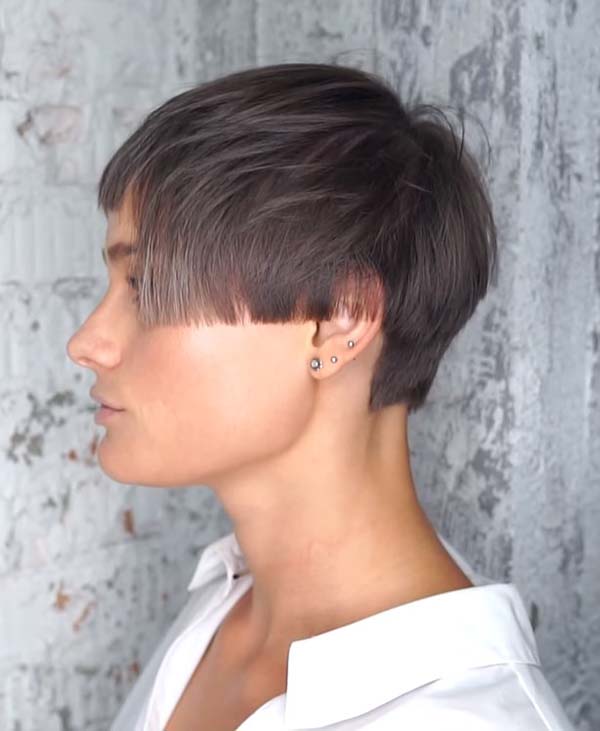 Super Short Hairstyles For Women With Bangs And Fine Hair
