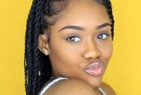 Twist Braid Hairstyles for African American Women with Pony