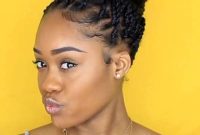 Twist Braid Hairstyles for African American Women with Updos