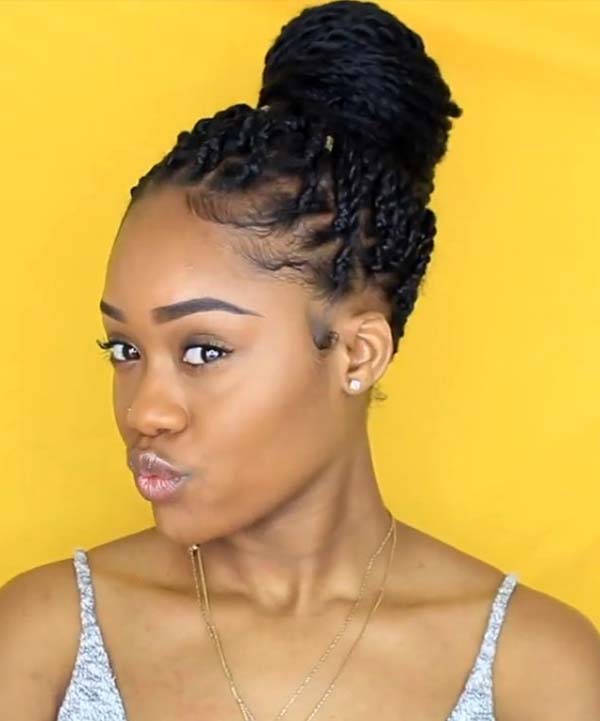 Twist Braid Hairstyles For African American Women With Updos
