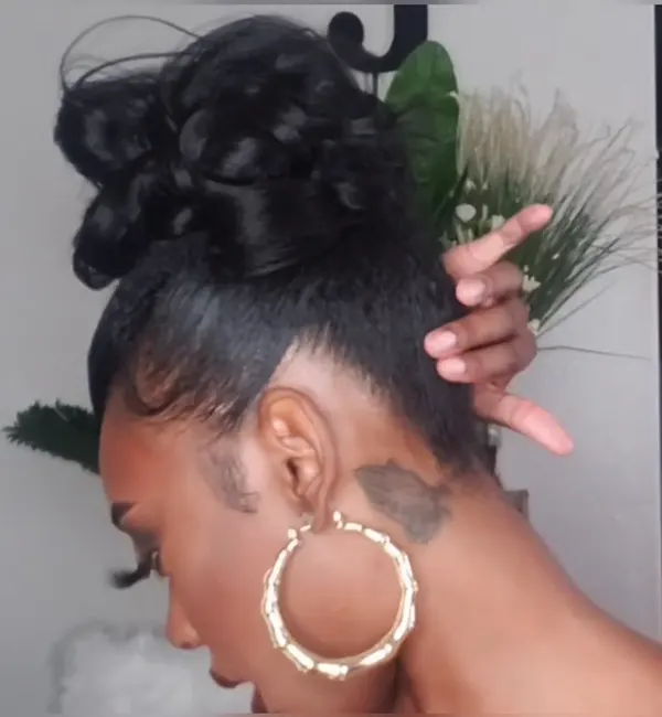 Updo Hairstyles For Black Women With Straight Hair