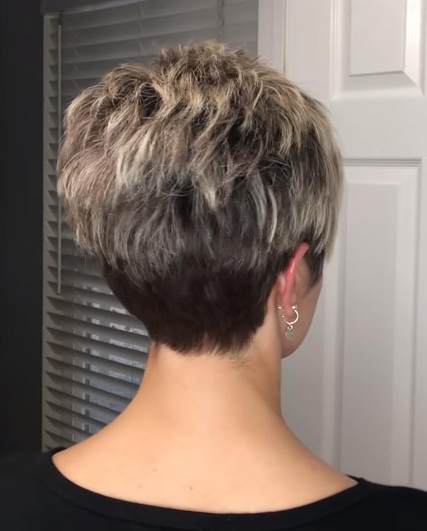 Back View Short Hairstyles For Women Over 50