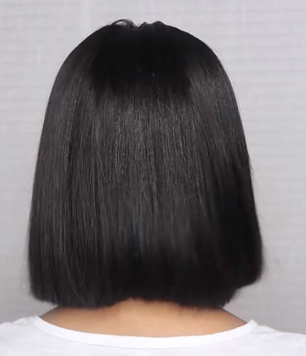 Easy Short Bob Hairstyles For Black Women Back View