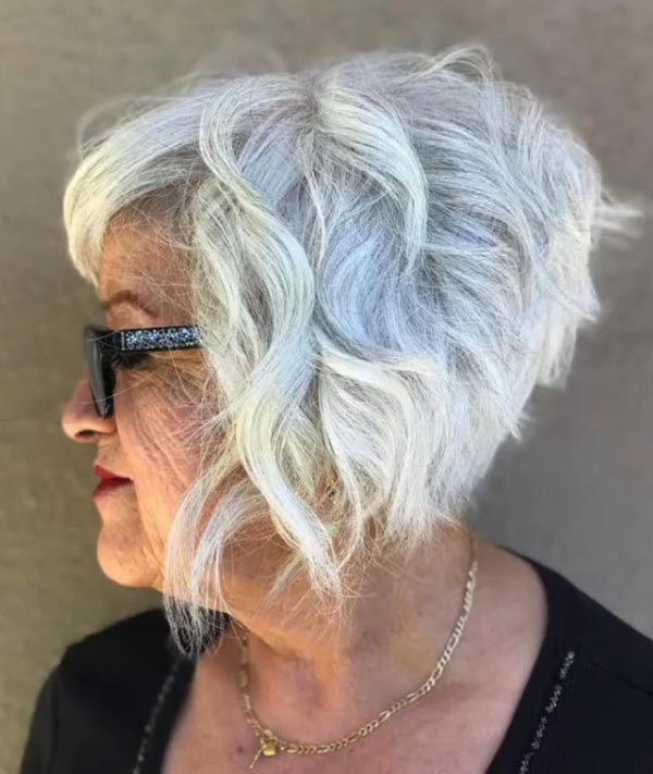 Short Bob Hairstyles For Women Over 50 With Glasses